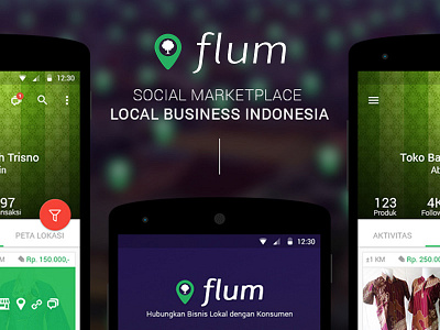 Flum Presentation android l bisnis lokal ecommerce flum google material marketplace phloemer social media startup