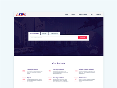 TIKI DELIVERY SERVICE REDESIGN company corporate dashboard delivery delivery service landing landing page service ui uiux ux