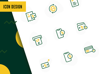 Custom Icon Sets For The Finance Mobile App app design artwork clean ui custom icons design icon set icons illustration illustrator mobile wallet typography ui ux wallet icon