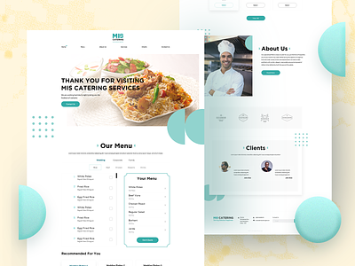 Website Design for Catering Service Provider.
