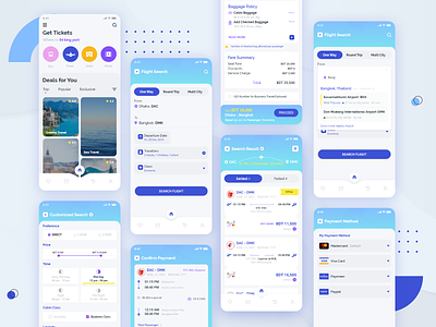 Flight Booking App android app app design booking app bookings branding clean ui concept design flight app flight booking flight search ios app minimal online payment reservation ticket booking ticketing ui ux