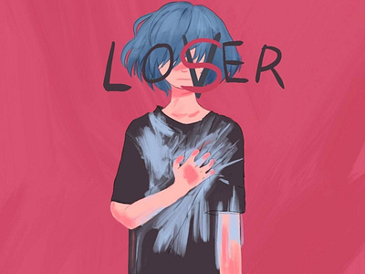 Lover vs Loser art cartoon illustration character design character iilustration design illustration procreate