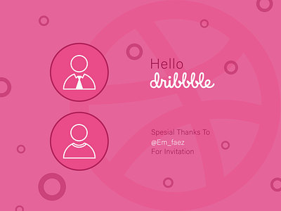 hello dribbble app branding design flat icon illustration illustrator minimal vector web