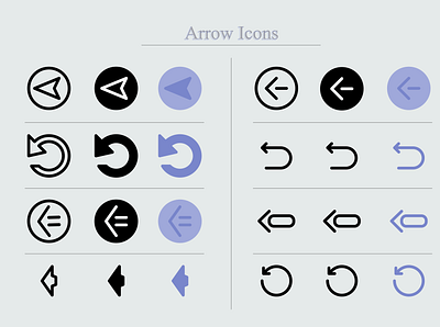 Arrow Icons design flat icon illustration illustrator logo minimal ui ux vector