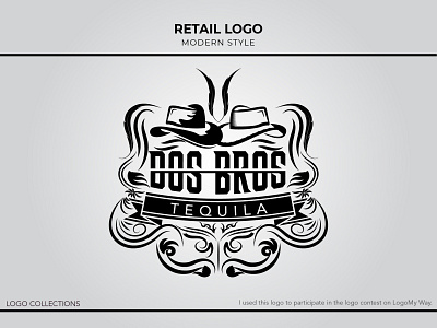 PREVIEW DOSBROS 01 brand identity branding design identity illustration lettering logo type typography vector