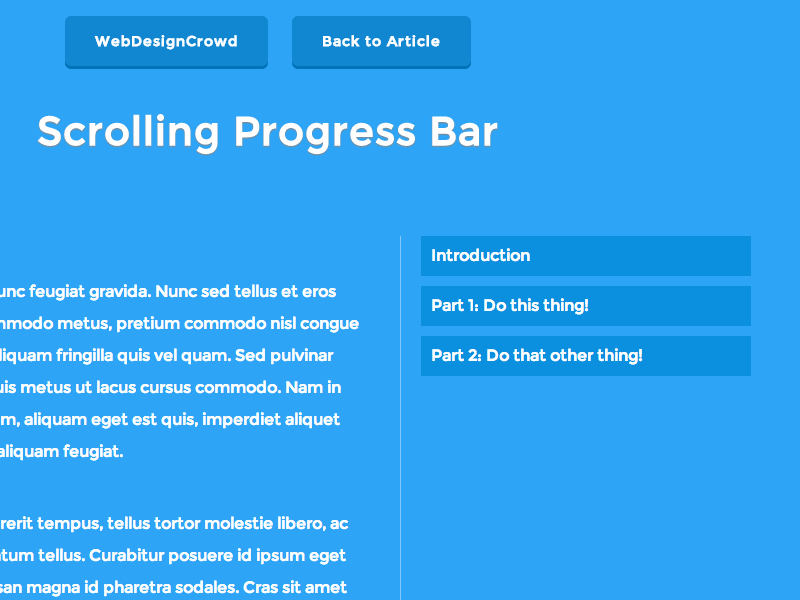 Scrolling Progress Bar animation css css3 freebie javascript jquery progress bar scrolling tutorial ui