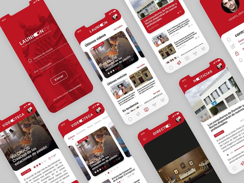 UI Design LAUNION.TV logodesign appdesign webdesign abduzedoo webapp uidesign