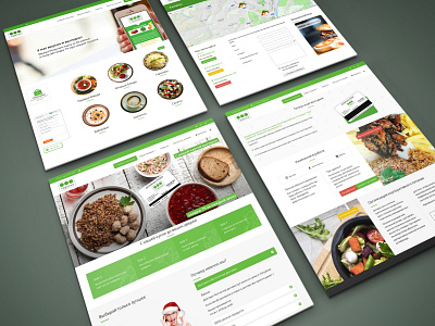 Website for a food service network branding clean creative delivery service food minimal shop site ui ux webdeisgn website