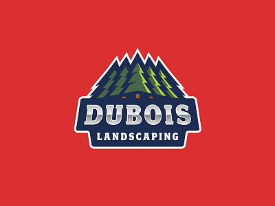Dubois Landscaping landscaping logo logotype nature sports tree trees