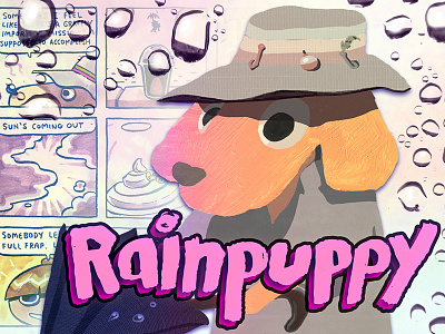 Rainpuppy comic comics dog illustration puppy riso risograph