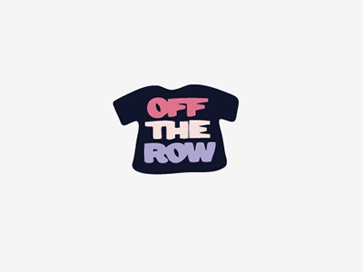 Off The Row james o logo logotype tee