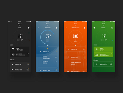 Thermostat - app UI app concept daily ui design flat design illustration interface design ios mobile ui ux vector visual design