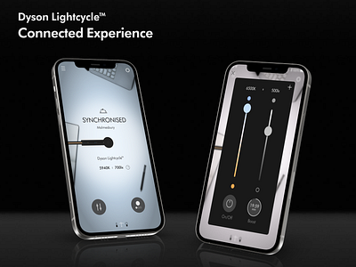 Dyson Lightcycle™ Connected Experience app concept design dyson mobile product ui user experience ux vector visual design