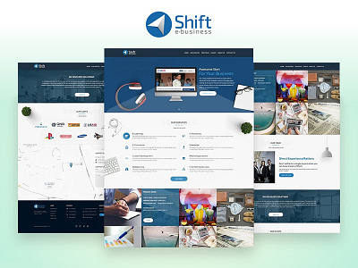 Shift Online Solutions - Corporate Site branding concept corporate corporate site design