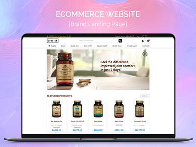 Brand Landing Page at ecommerce website