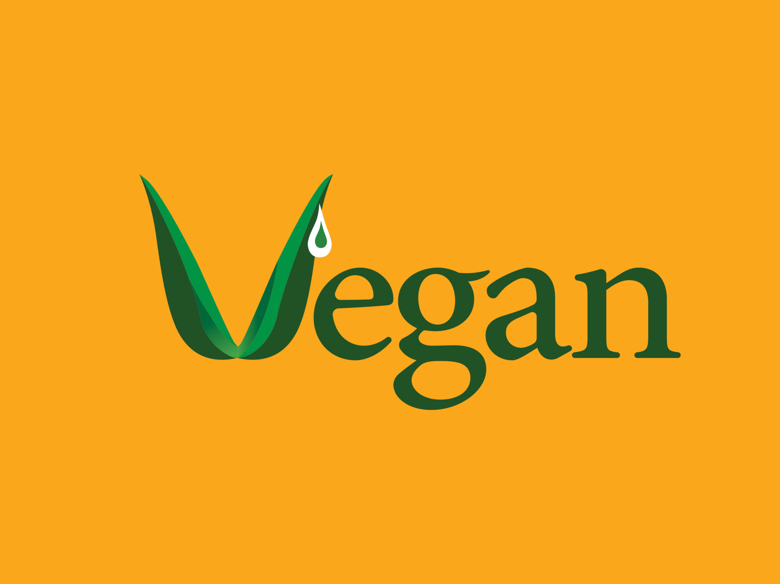 Logo VeganColored by WARRIORCHICKS on Dribbble