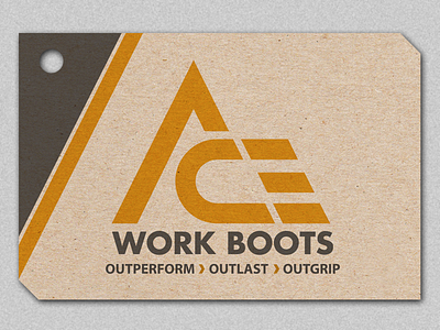 Ace Work Boots™ apparel boots brand branding footwear launch logo shoes startup