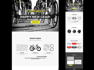 Cyclewerks website v1 bootstrap design one page web