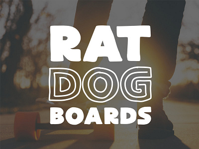 Ratdog Boards design fun identity logo skate skateboard snowboard surf