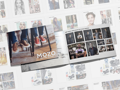 Mozo Shoes brand guidelines art direction book brand guide branding brands creative direction guide identity style