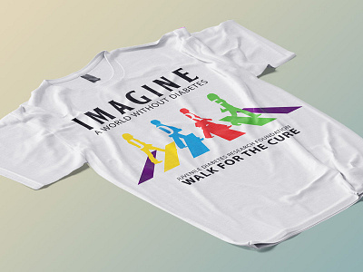 JDRF - walk for the cure illustration / t-shirt art beatles charity colors design illustration imagine jdrf music t shirt