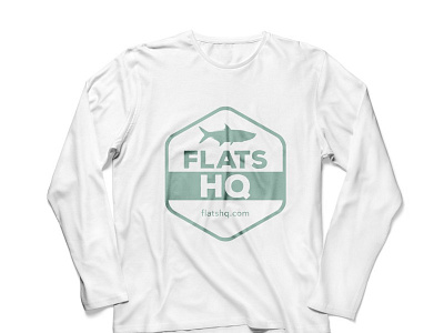 Flats HQ uv fishing shirt art direction. branding fishing identity logo sports t shirt tshirt
