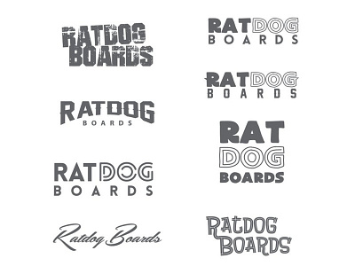 Ratdog logo design apparel art direction branding creative direction identity logo skate skateboard sports t shirt