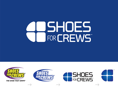 Shoes For Crews logo evolution art direction brand guide branding creative direction design identity logo logotype web design work