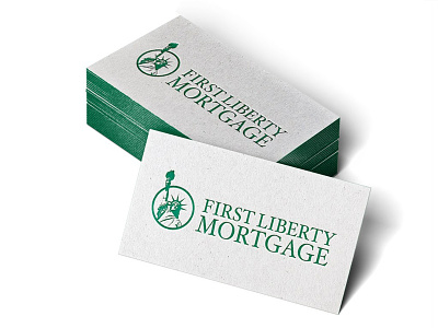 First Liberty Mortgage Identity art direction business cards creative direction emboss identity letterpress logo