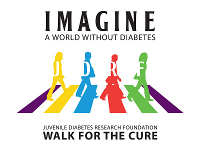 JDRF - walk for the cure illustration / t-shirt