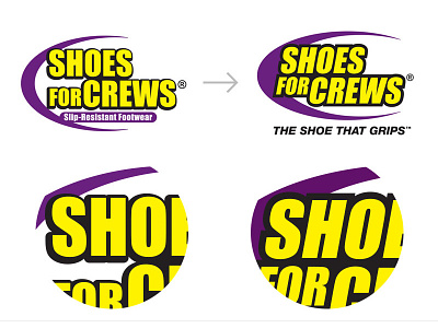 Shoes For Crews logo redesign apparel art direction branding catalog creative direction footwear identity package shoes