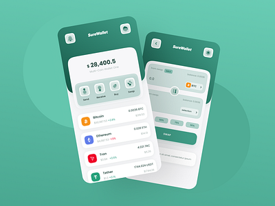 Finance - wallet and exchange cryptocurrency  💰