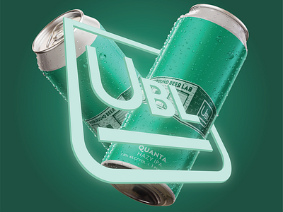 Quanta - Underground Beer Lab | Beer Can Label Mockup