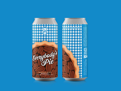 "Everybody's Pie" Label Design for Tampa Beer Works 16oz canvas beer beer can beer label beer label design beer label designer beer labels branding can label design custom beer label custom label design label label design packaging design