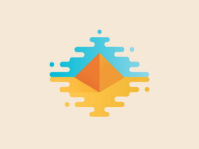 Pyramid art design egypt flat icon illustration landscape pyramid triangle