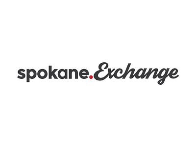 Spokane.Exchange Logo design exchange hand lettering lettering logo script spokane