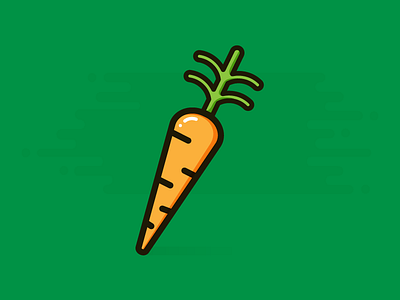 Carrot carrot design flat food healthy icon illustration vegetable veggies