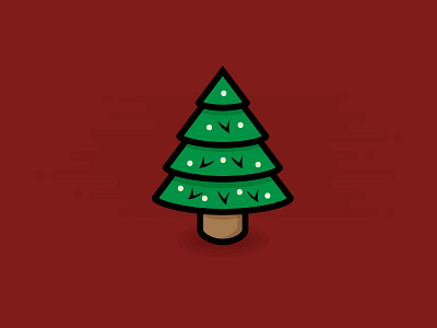 Christmas Tree christmas design flat graphic holiday icon illustration tree