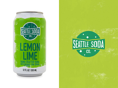 Seattle Soda - Lemon Lime branding design graphic illustration logo seattle soda