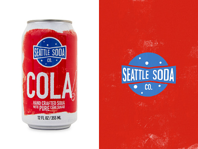 Seattle Soda - Cola branding cola design graphic hand crafted illustration logo seattle soda