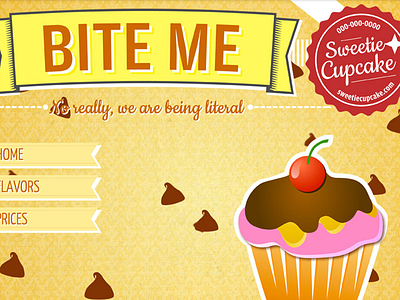 Sweetie Cupcake front end illustrations ui