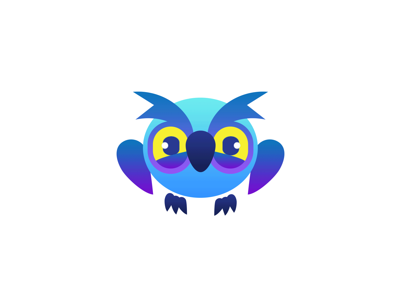 Little owl animated gif animation animation 2d character character design flat gif illustration ocean owl owl illustration