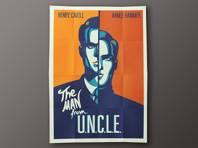 The man from UNCLE (fan poster) illustration poster poster art poster design print retro vector