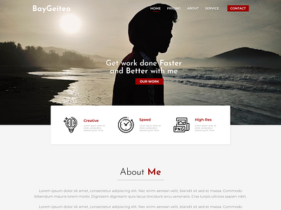 BayGeiteo Portofolio Landing Page