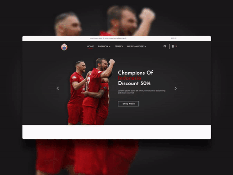 CONCEPT - REDESIGN WEBSITE PERSIJA STORE