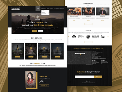 Concept Landing Page - Law Office company profile figma landing page law office portofolio typography ui uiux uiux design ux web design