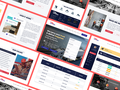 Concept Webdesign for Logistic Company cargo clean design company profile data figma landing page logistic portofolio product page services table truck web design