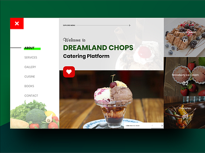 Dreamland Chops branding design ui uidesign web webdesign