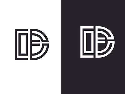 Logo concept Letter mark D+E