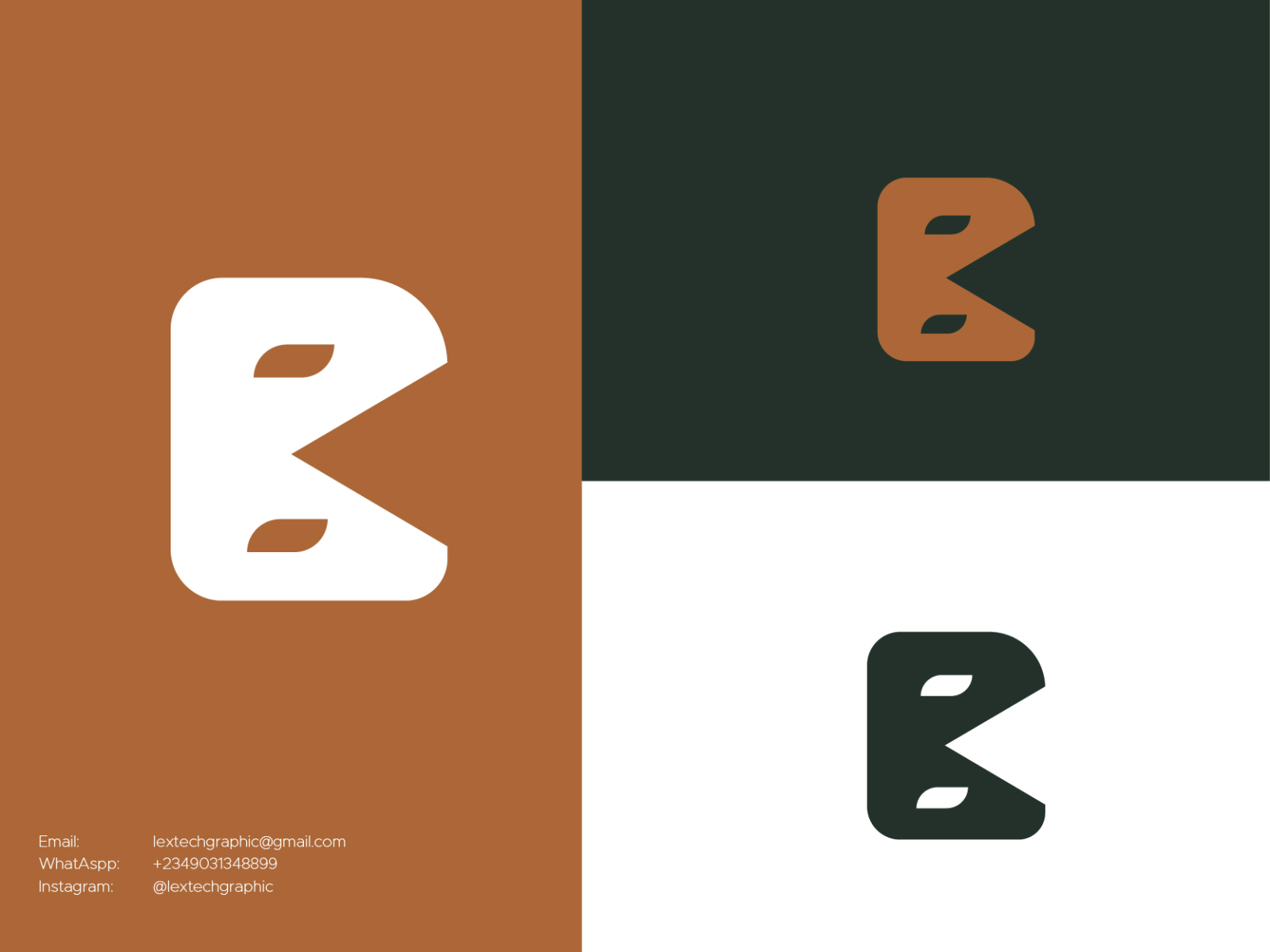 Letter B Logo Design By Lextech | Logo Design On Dribbble